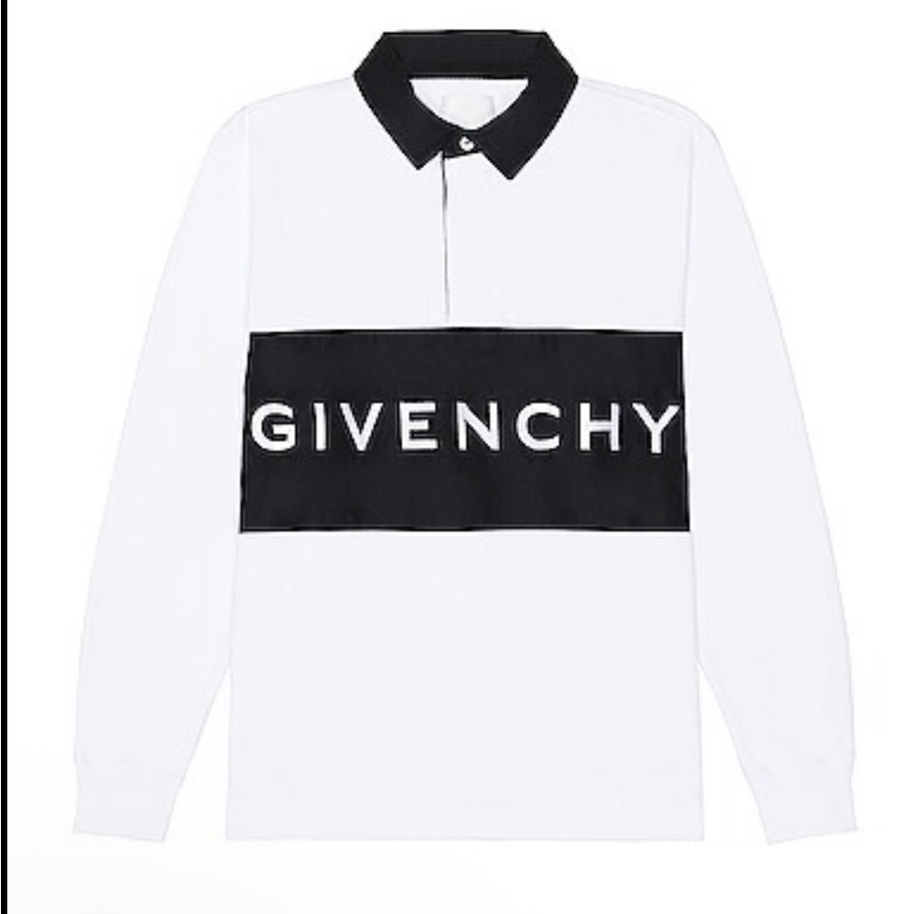 Givenchy White and Black Casual Button Down Shirt